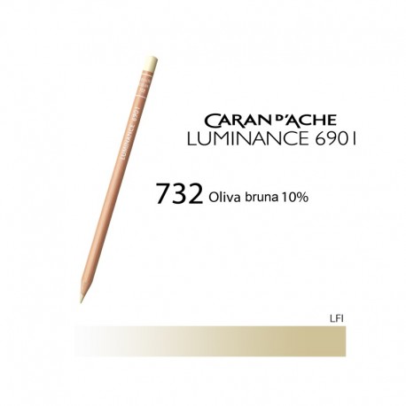 CARAN D'ACHE MATITA COLORATA LUMINANCE 6901 - 732 OLIVE BROWN 10%