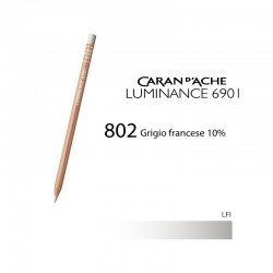 CARAN D'ACHE MATITA COLORATA LUMINANCE 6901 - 802 FRENCH GREY 10%