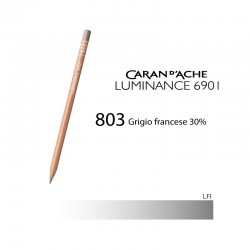 CARAN D'ACHE MATITA COLORATA LUMINANCE 6901 - 803 FRENCH GREY 30%