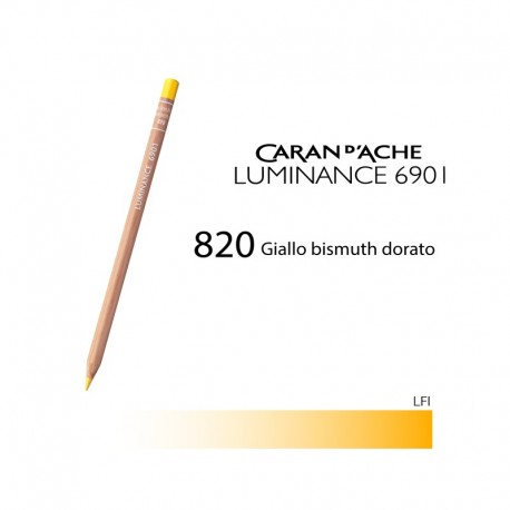 CARAN D'ACHE MATITA COLORATA LUMINANCE 6901 - 820 GOLDEN BISMUTH YELLOW