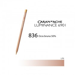 CARAN D'ACHE MATITA COLORATA LUMINANCE 6901 - 836 BROWN OCHRE 50%