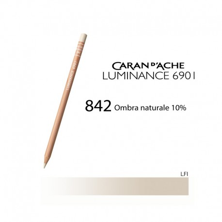 CARAN D'ACHE MATITA COLORATA LUMINANCE 6901 - 842 BROWN OCHRE 10%