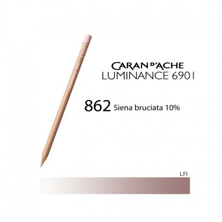CARAN D'ACHE MATITA COLORATA LUMINANCE 6901 - 862 BURNT SIENNA 10%
