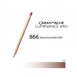 CARAN D'ACHE MATITA COLORATA LUMINANCE 6901 - 866 BURNT SIENNA 50%