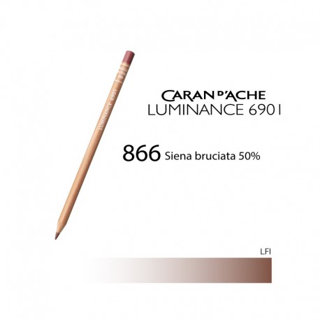 CARAN D'ACHE MATITA COLORATA LUMINANCE 6901 - 866 BURNT SIENNA 50%