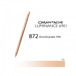 CARAN D'ACHE MATITA COLORATA LUMINANCE 6901 - 872 BURNT OCHRE 10%