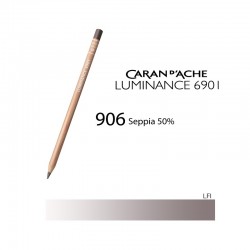 CARAN D'ACHE MATITA COLORATA LUMINANCE 6901 - 906 SEPIA 50%