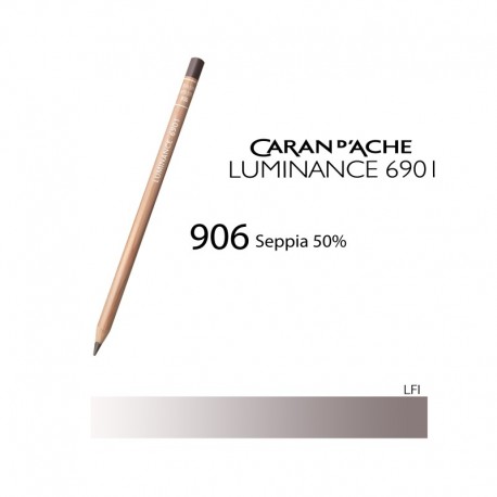 CARAN D'ACHE MATITA COLORATA LUMINANCE 6901 - 906 SEPIA 50%