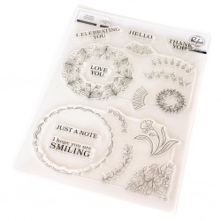 PINKFRESH STUDIO - Floral Kaleidoscope stamp - TIMBRI