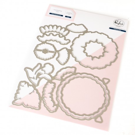 PINKFRESH STUDIO - Floral Kaleidoscope stamp - STENCIL