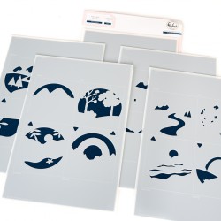 PINKFRESH STUDIO - Four Seasons die - STENCIL