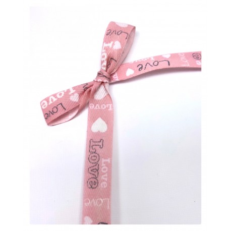 NASTRO LOVE ROSA - 15MM