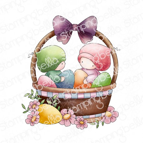 STAMPINGBELLA - Bundle Girls in the Easter Basket