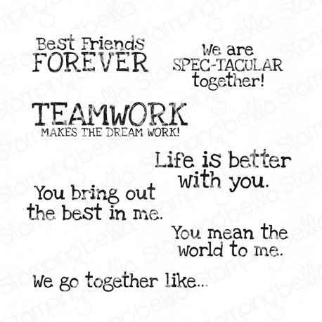 STAMPINGBELLA - Spec-Tacular Together Sentiment Set