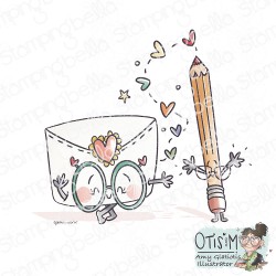STAMPINGBELLA - Spec-Tacular Letter & Pencil