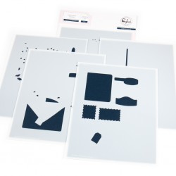 PINKFRESH STUDIO - Classic Correspondence Stencil