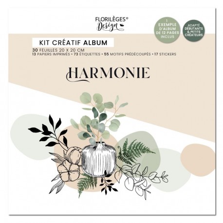 FLORILEGES - KIT CRÉATIF ALBUM HARMONIE