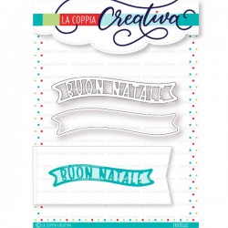 LA COPPIA CREATIVA - NATALE DOPPIO  FUSTELLE BANNER
