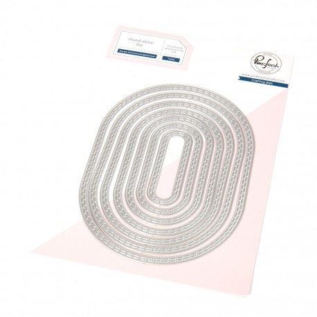 PINKFRESH STUDIO - Double stitched Elongated oval - Fustella