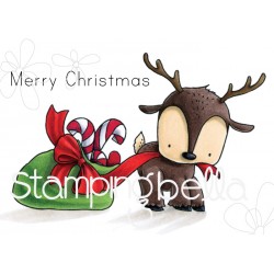 STAMPING BELLA -  REINDEER WITH A GIFT RUBBER STAMP SET