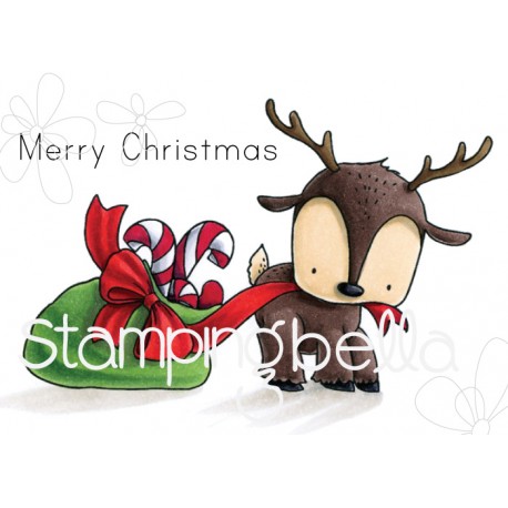 STAMPING BELLA -  REINDEER WITH A GIFT RUBBER STAMP SET