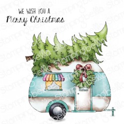 STAMPING BELLA -  CHRISTMAS CAMPER RUBBER STAMP SET