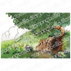 STAMPING BELLA -  Alice in Wonderland Rabbit Hole Backdrop