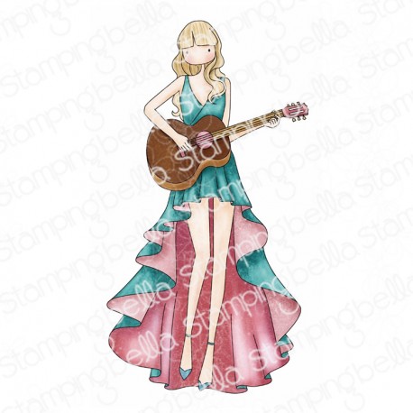 STAMPING BELLA - Uptown Girl plays Guitar