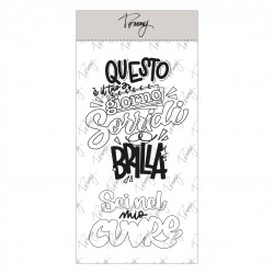 Tommy clear stamps – Sorridi e brilla by Lettersofme