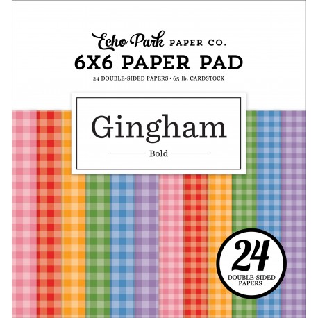 ECHOPARK - Bold Gingham 6x6 Paper Pad