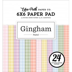 ECHOPARK - Pastel Gingham 6x6 Paper Pad