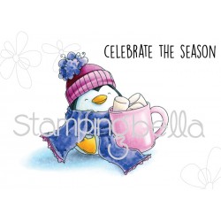 STAMPINGBELLA - THE PENGUIN & THE MARSHMALLOW RUBBER STAMP SET