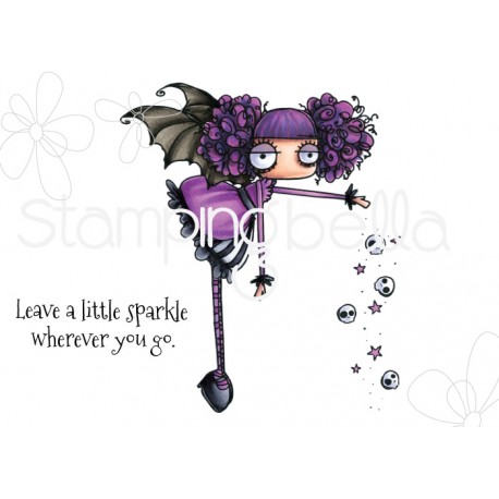 STAMPINGBELLA -  ODDBALL SPARKLE FAIRY RUBBER STAMP SET (INCLUDES 2 STAMPS)