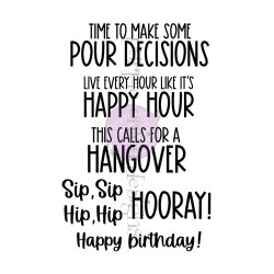 PURPLE ONION - GOOD LIBATIONS SENTIMENT SET