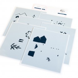 PINKFRESH STUDIO - The Shelf Edit: Magic Of The Season Stencil