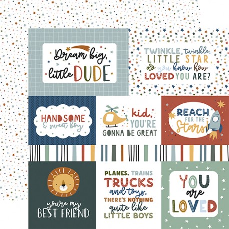ECHOPARK - Dream Big Little Boy: Adventure Is Out There 12x12 Patterned Paper