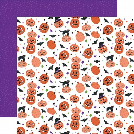 ECHOPARK - Ghosts And Goblins: 3x4 Journaling Cards 12x12 Patterned Paper