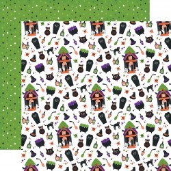 ECHOPARK - Ghosts And Goblins: Haunting Webs 12x12 Patterned Paper