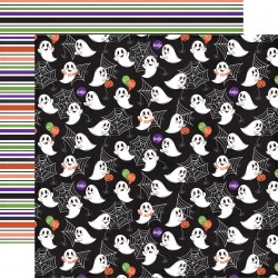 ECHOPARK - Ghosts And Goblins: Boo Eek Ghost 12x12 Patterned Paper