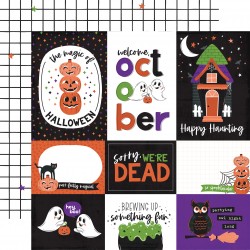 ECHOPARK - Ghosts And Goblins: Multi Journaling Cards 12x12 Patterned Paper