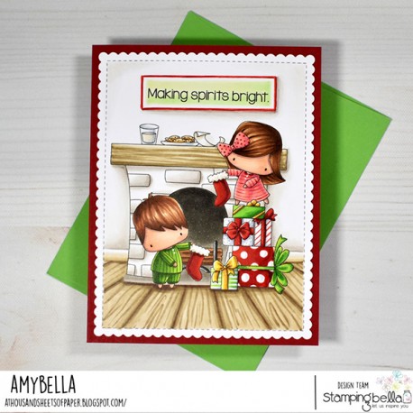 STAMPINGBELLA - Little Cutie Kids Hanging Christmas Stockings