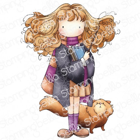 STAMPINGBELLA - Tiny Townie Witch in Training with Cat