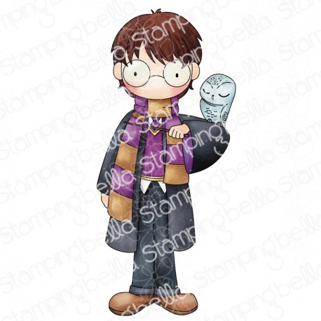 STAMPINGBELLA - Tiny Townie Wizard in Training with Owl